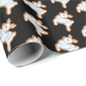 Deer Gnome past kleur aan Cadeaupapier (Rol Hoek)
