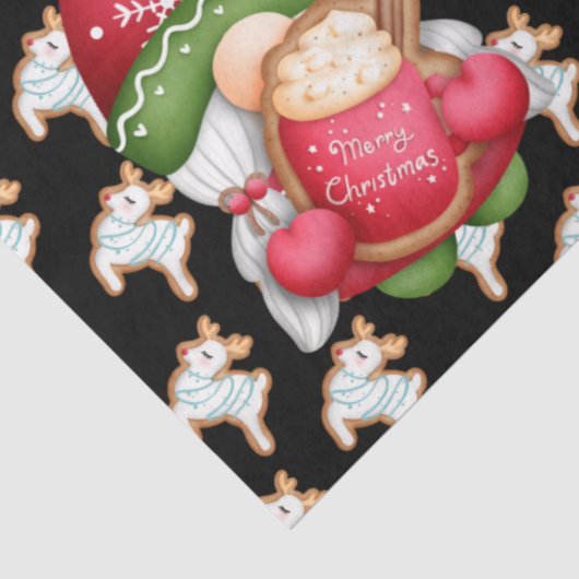 Deer Gnome past kleur aan Tissuepapier (Detail)