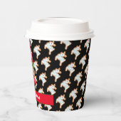 Deer Gnome past kleur en tekst aan Papieren Bekers (Links)