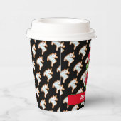 Deer Gnome past kleur en tekst aan Papieren Bekers (Rechts)