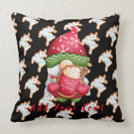 Deer Gnome past Tekst en Kleur 20-inch X20 aan Kussen