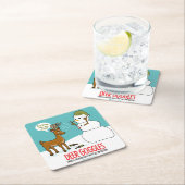 DEER GOGGLES FUNNY CHRISTMAS ONDERZETTERS (Insitu)