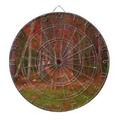 Deer, Green Grass Red en Gold leaves Dartbord (Voorkant)