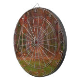 Deer, Green Grass Red en Gold leaves Dartbord (Voorkant Rechts)