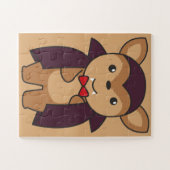 Deer Halloween Cute Devil Vampire Costume Jigzaag Legpuzzel (Horizontaal)