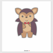 Deer Halloween Cute Devil Vampire Costume Sticker (Vel)