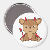 Deer Halloween Cute Devil Witch Costume Magneet (Voorkant / Achterkant)