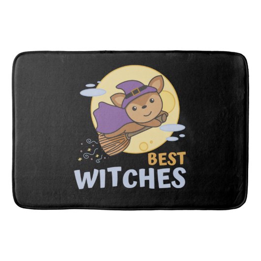 Deer Halloween Witch Children Witches Best Witches Badmat (Voorkant)