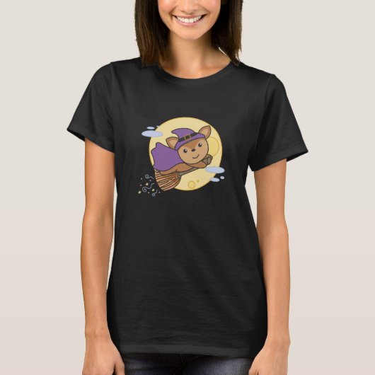 Deer Halloween Witch Kinder Witch Costume T-shirt (Voorkant)