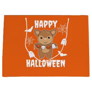 Deer Happy Halloween Pumpkin Bat Costume Groot Cadeauzakje