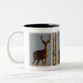 Deer Happy Vaderdag Tweekleurige Koffiemok (Links)