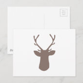 Deer Head Briefkaart (Voorkant / Achterkant)