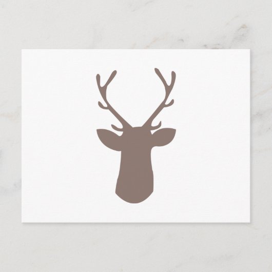 Deer Head Briefkaart (Voorkant)