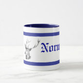 Deer Head Buck Persoonlijke koffie-Mok Mok (Midden)
