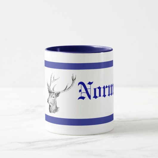 Deer Head Buck Persoonlijke koffie-Mok Mok (Midden)