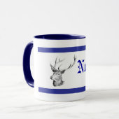 Deer Head Buck Persoonlijke koffie-Mok Mok (Voorkant links)