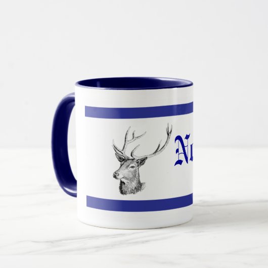 Deer Head Buck Persoonlijke koffie-Mok Mok (Voorkant links)