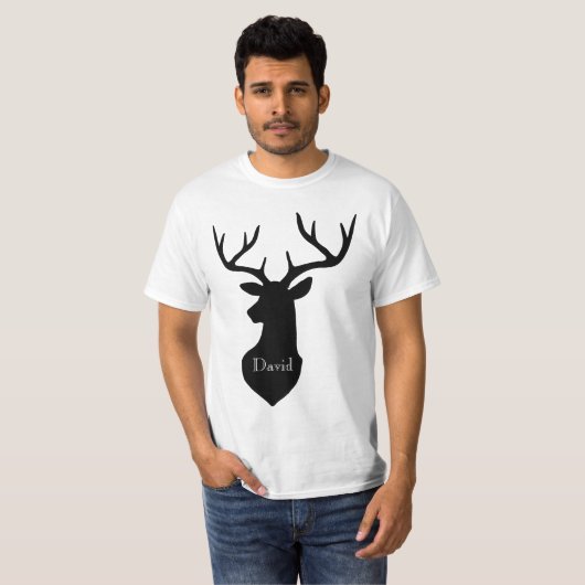 Deer Head Buck T-shirt (Voorkant volledig)