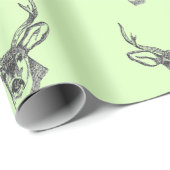Deer Head Cadeaupapier (Rol Hoek)
