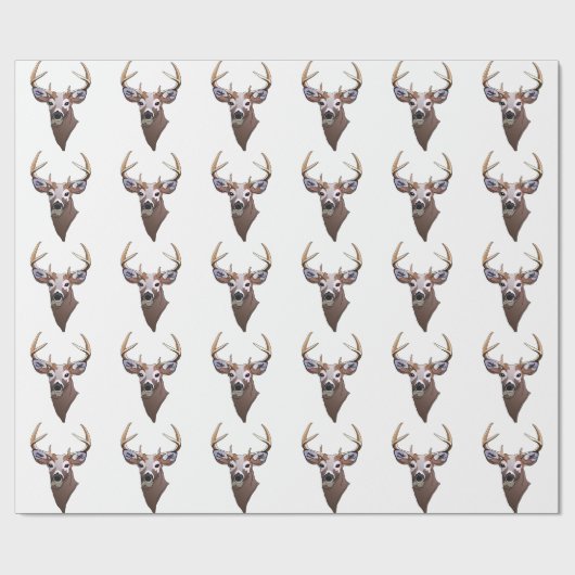 Deer Head Cadeaupapier (Vlak)