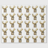 Deer Head Cadeaupapier (Vlak)