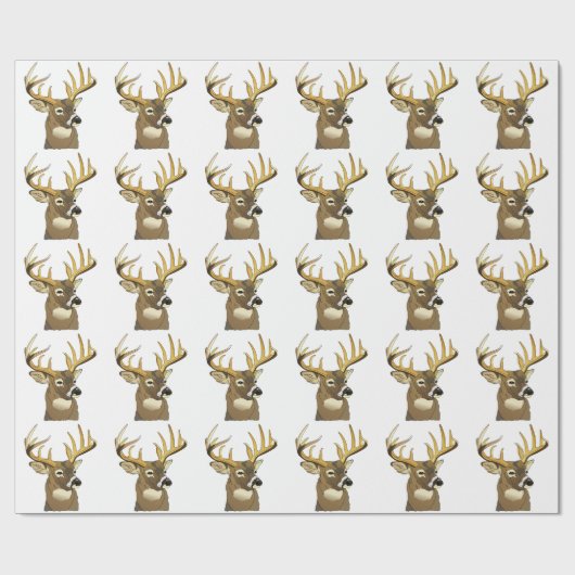 Deer Head Cadeaupapier (Vlak)