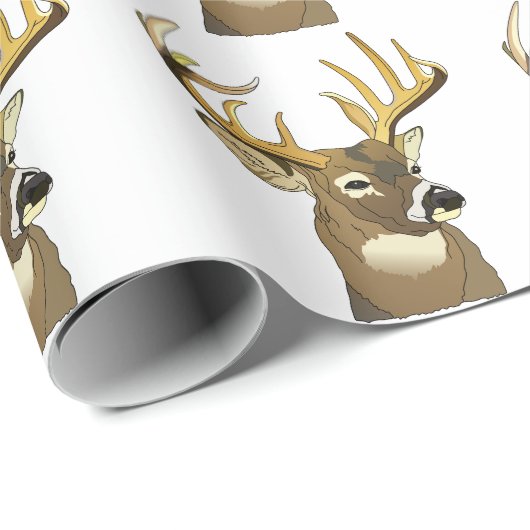 Deer Head Cadeaupapier (Rol Hoek)