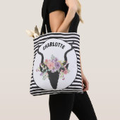 Deer head en rozen op maat tote bag (Dichtbij)
