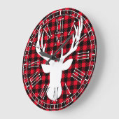 Deer Head Monogram Buffalo Pset Grote Klok (Hoek)