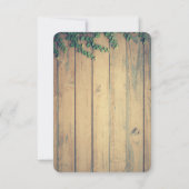 Deer head - Red Pset Rustic Save the Date (Achterkant)