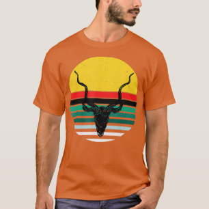 DEER HEAD RETRO HUNTING OERWOUD IMPALA SAFARI KUDU T-SHIRT