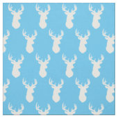 Deer Head Silhouettes Baby Boy Nursery Stof (Swatch)