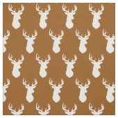 Deer Head Silhouettes Country Cabin Stof (Swatch)