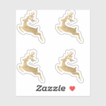 Deer Head Stag Buck Feestdagen kerstenvelop Go