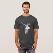 Deer Head  Style Hunt Theme T-shirt (Voorkant volledig)