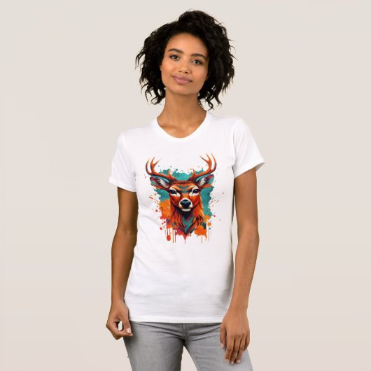 Deer Head T-shirt (Voorkant volledig)