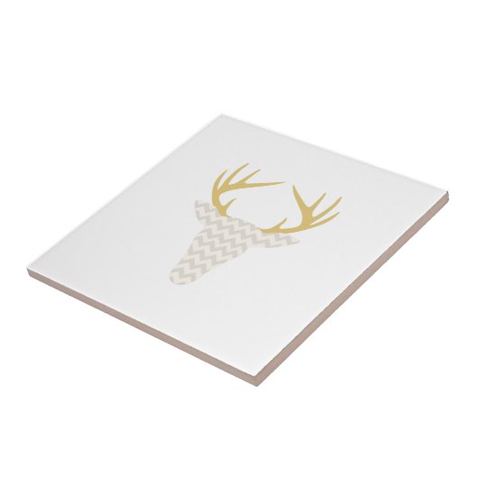 Deer Head Tegeltje (Zijkant)