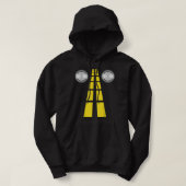 Deer Headlights met wegmarkeringen koppels kostuum Hoodie (Design voorkant)
