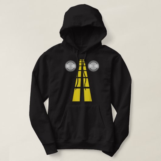 Deer Headlights met wegmarkeringen koppels kostuum Hoodie (Design voorkant)