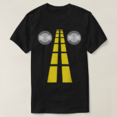 Deer Headlights met wegmarkeringen koppels kostuum T-shirt (Design voorkant)