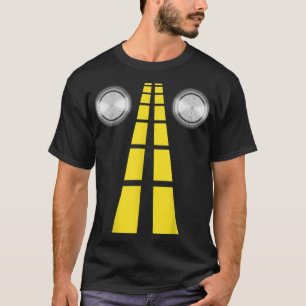 Deer Headlights met wegmarkeringen koppels kostuum T-shirt
