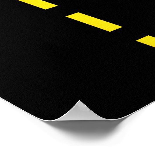 Deer Headlights With Road Markings Couples Costume Poster (Hoek)