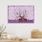Deer Heart Guest Book Poster - 250 ruimtes (Keuken)