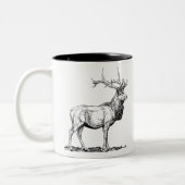 Deer / Hirsch Tweekleurige Koffiemok (Links)