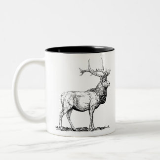Deer / Hirsch Tweekleurige Koffiemok