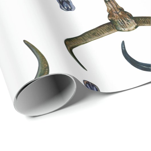 Deer Horn Pattern Cadeaupapier (Rol Hoek)