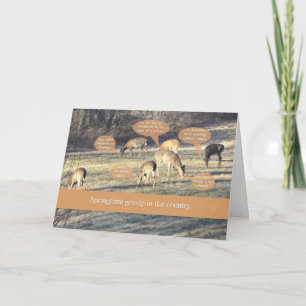 Deer Humor Denking van U Kaart