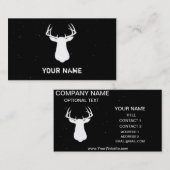 DEER HUNDING - Sjabloon voor visitekaartjes (Voorkant / Achterkant)