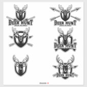 Deer Hunt Sticker (Vel)
