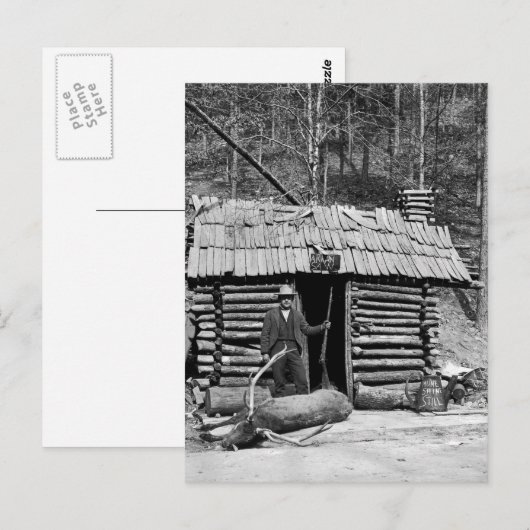 Deer Hunter, 1901 Briefkaart (Voorkant / Achterkant)